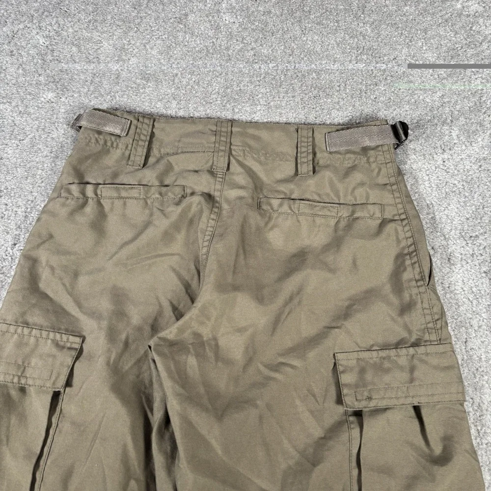 Vintage GAP Pants Youth Boys M‎ Olive Green Convertible Cargo Roll Up Teflon Y2K